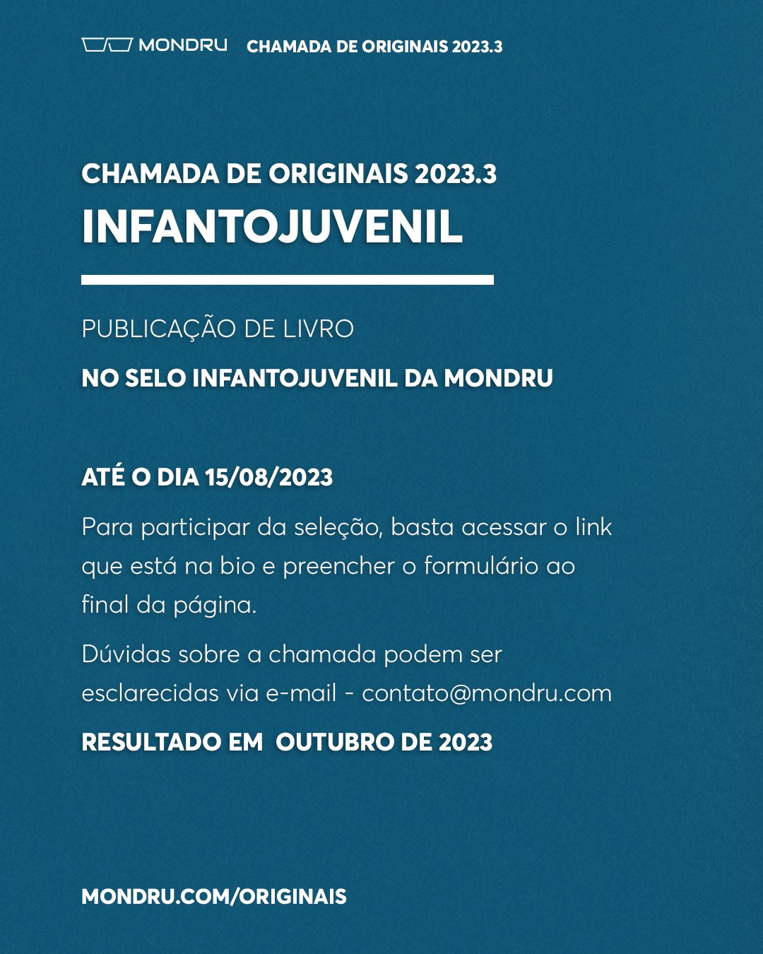 CHAMADA DE ORIGINAIS - INFANTOJUVENILPrancheta 2 copiar