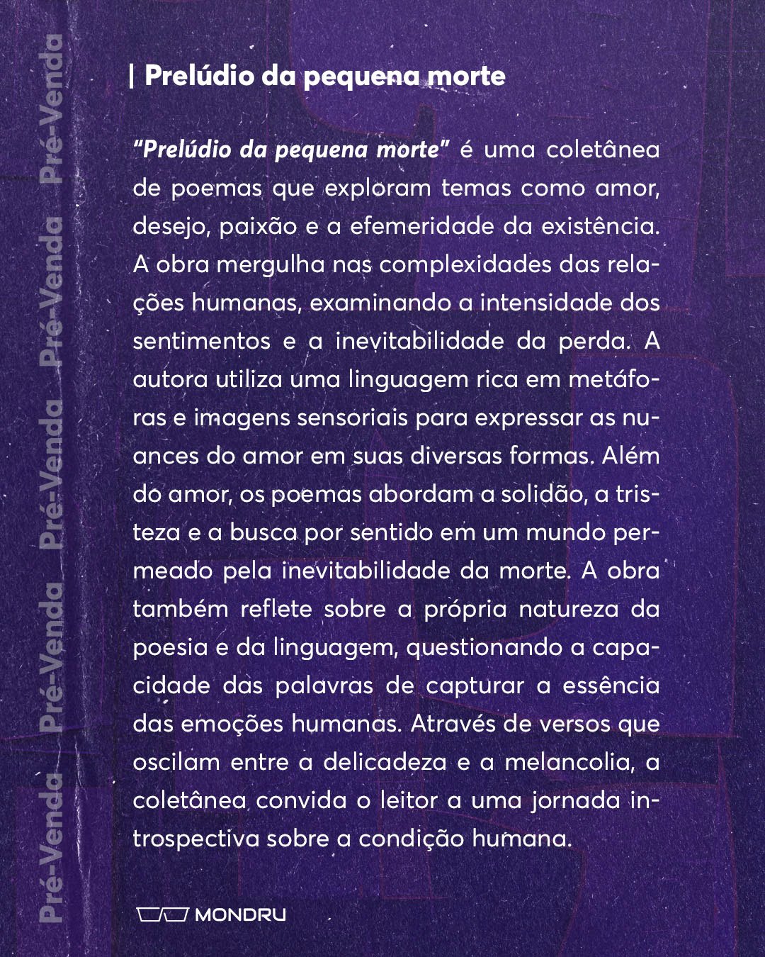 PRE-VENDA - EDITORA - Preludio da pequena mortePrancheta 2