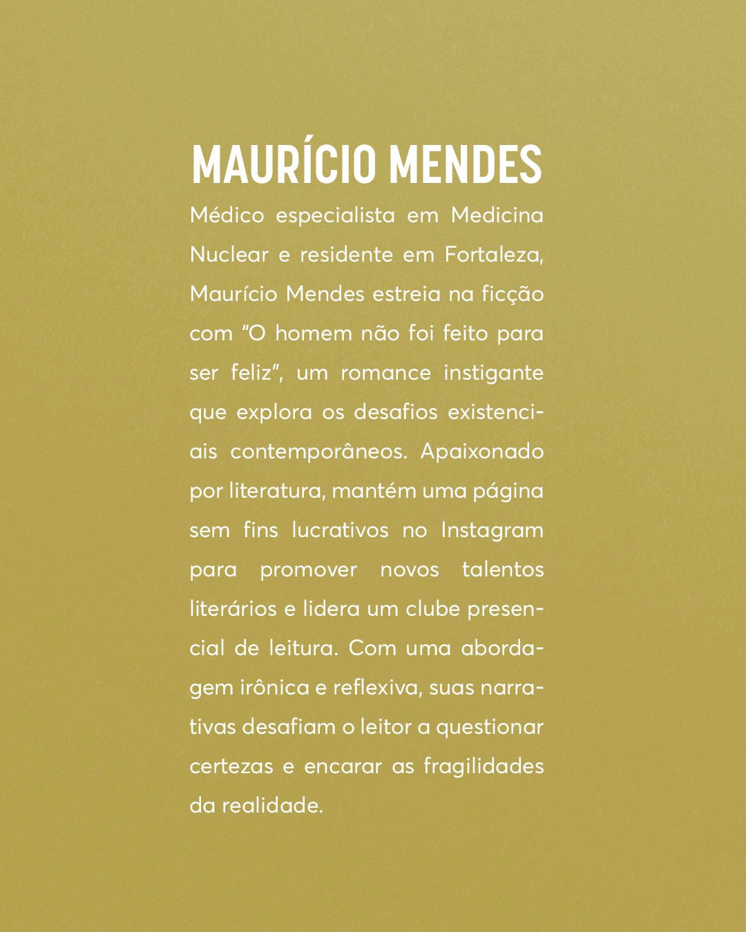 PRE-VENDA - EDITORA - O homem não foi feito para ser felizPrancheta 6