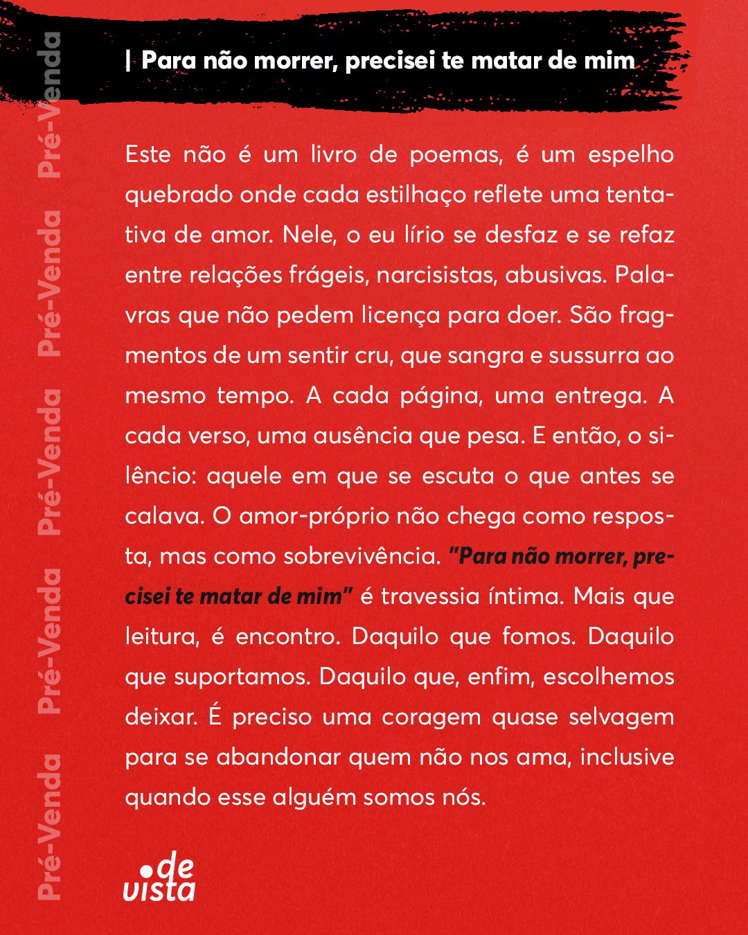 PRE-VENDA - EDITORA - Para não morrer precisei te matar de mimPrancheta 2
