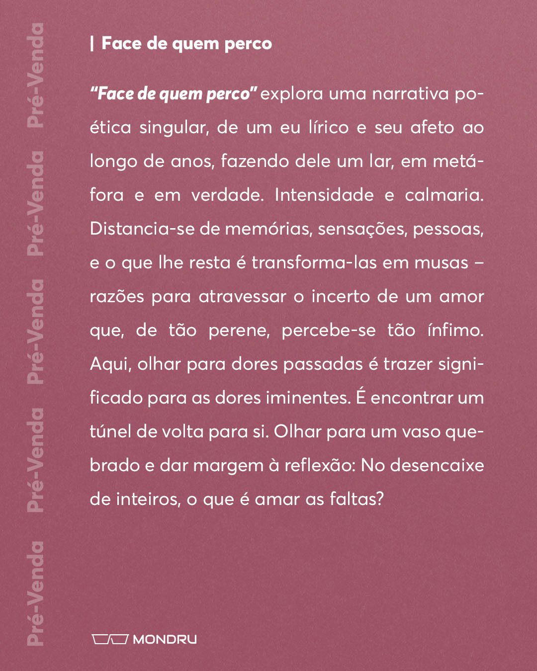 PRE-VENDA - EDITORA - Face de quem percoPrancheta 2
