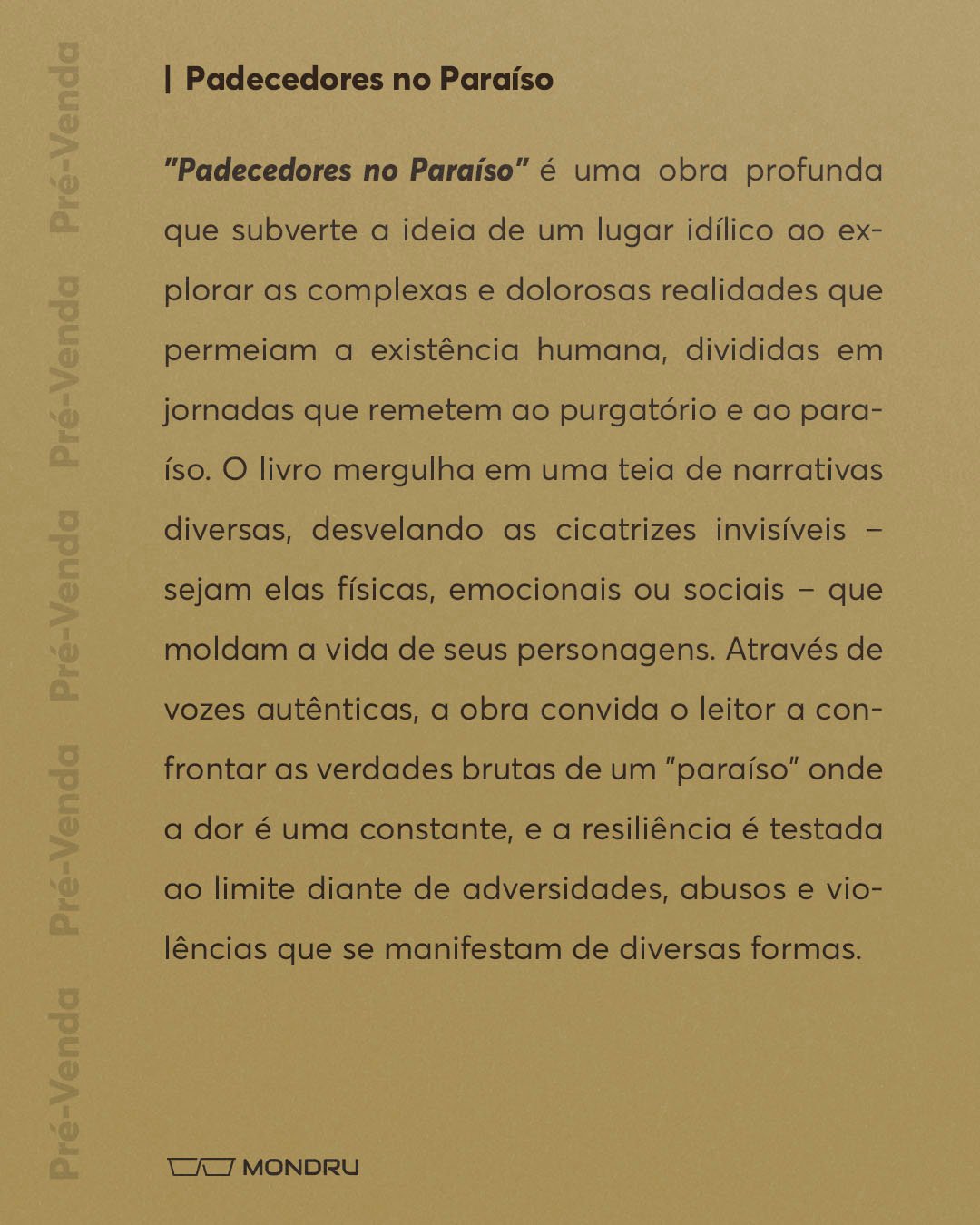 PRE-VENDA - EDITORA - Padecedores no ParaísoPrancheta 2