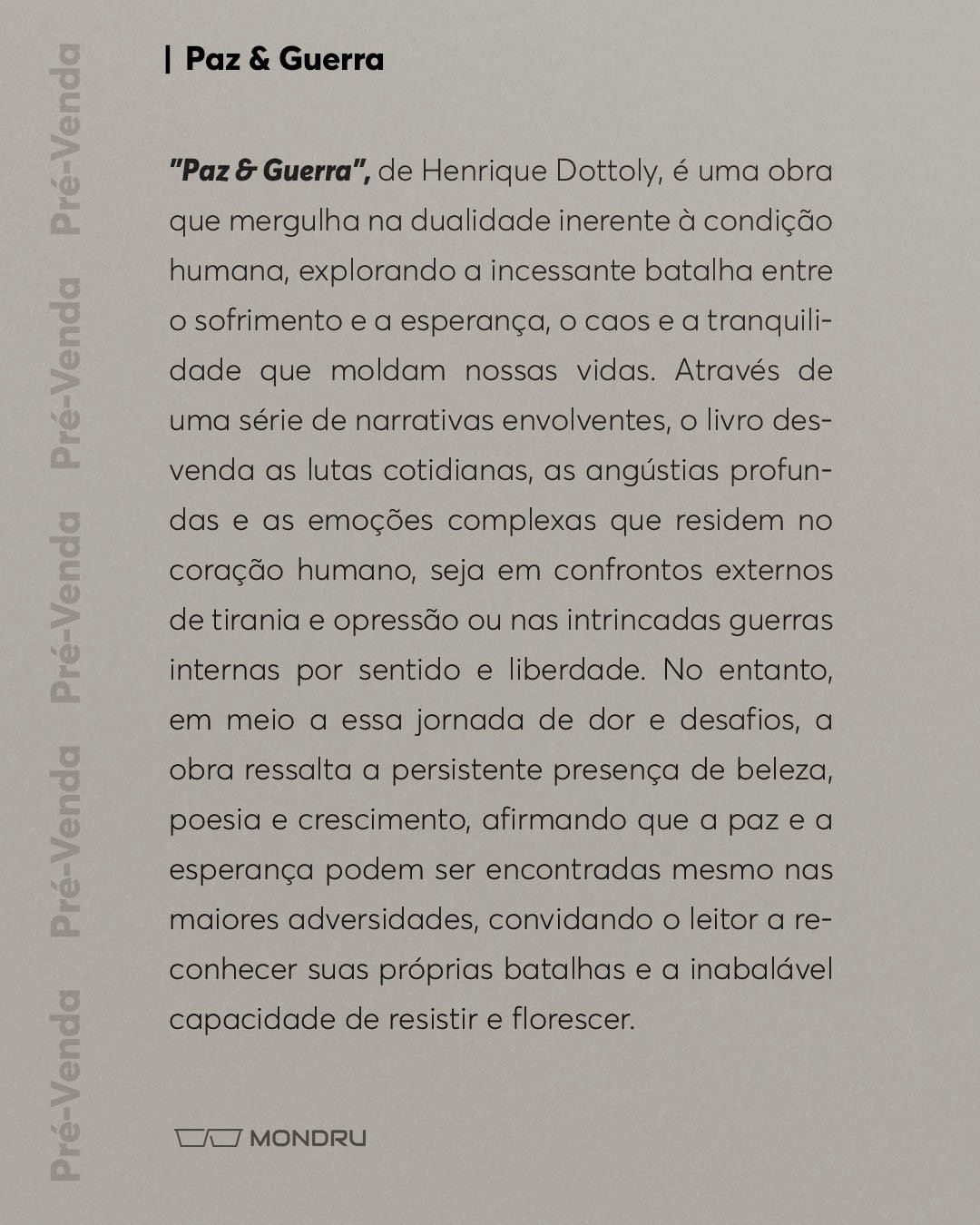 PRE-VENDA - EDITORA - Paz e GuerraPrancheta 2